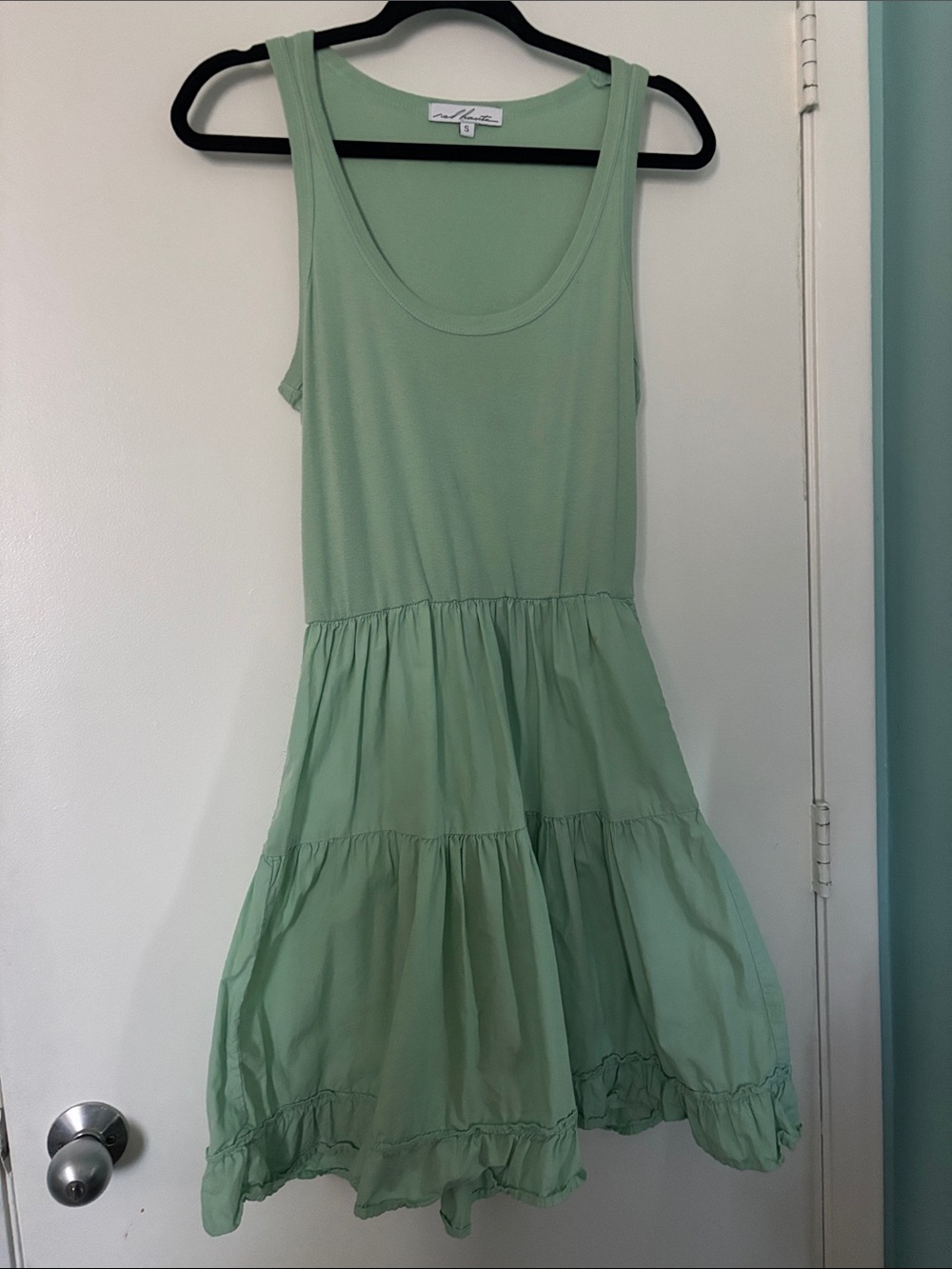 Red Haute Mint Green Tank Top dress small S